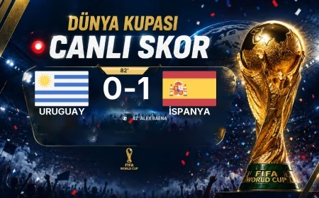 CANLI SKOR - Dünya Kupası: Uruguay 0 - İspanya 1 (Maç devam ediyor)