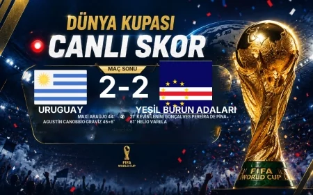Uruguay 2-2 Yeşil Burun Adaları — Dünya Kupası maç sonucu