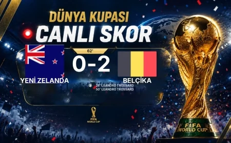 MAÇ BAŞLADI | Yeni Zelanda - Belçika