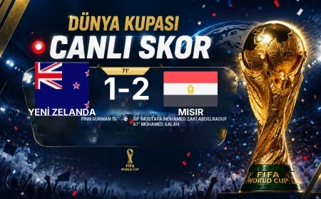 CANLI SKOR - Dünya Kupası: Yeni Zelanda 1 - Mısır 2 (Maç devam ediyor)