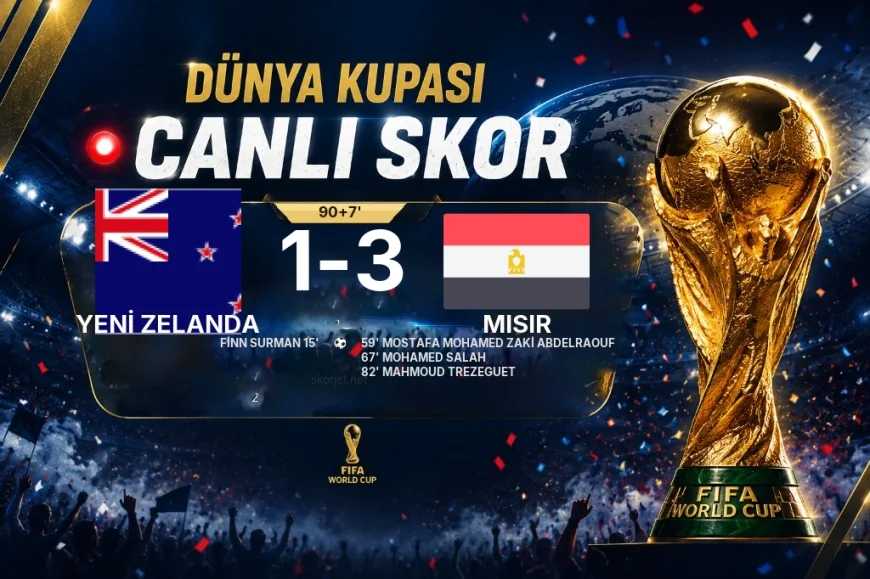 CANLI SKOR - Dünya Kupası: Yeni Zelanda 1 - Mısır 3 (Maç devam ediyor)