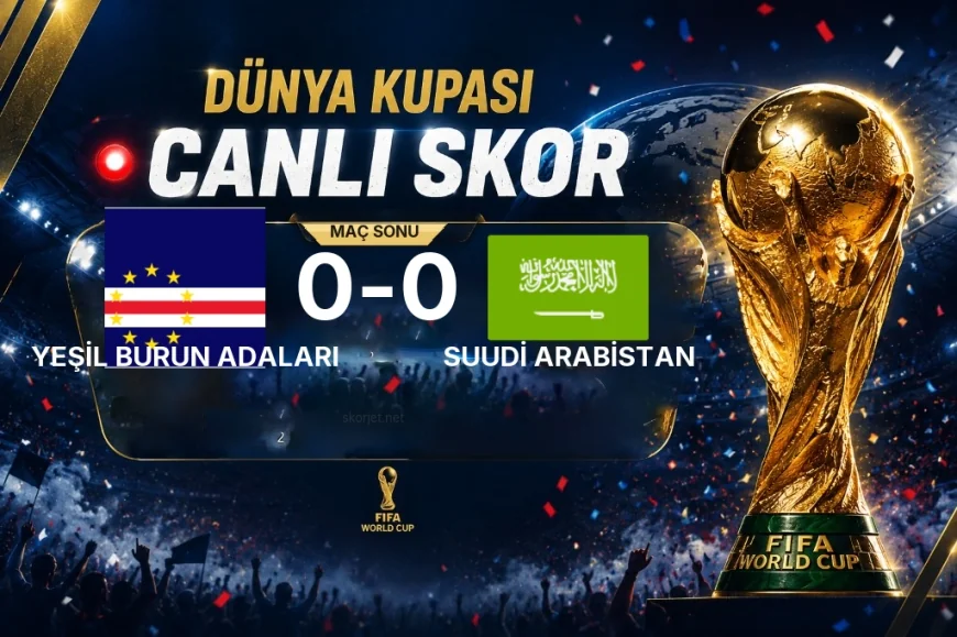 Maç sonucu: Yeşil Burun Adaları 0-0 Suudi Arabistan