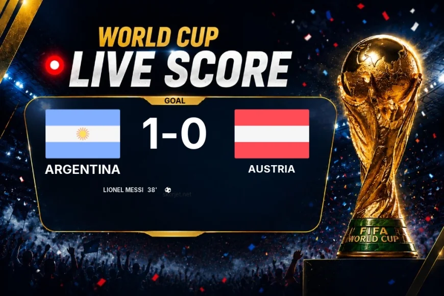 GOAL | Argentina 1-0 Austria — Lionel Messi   (38')