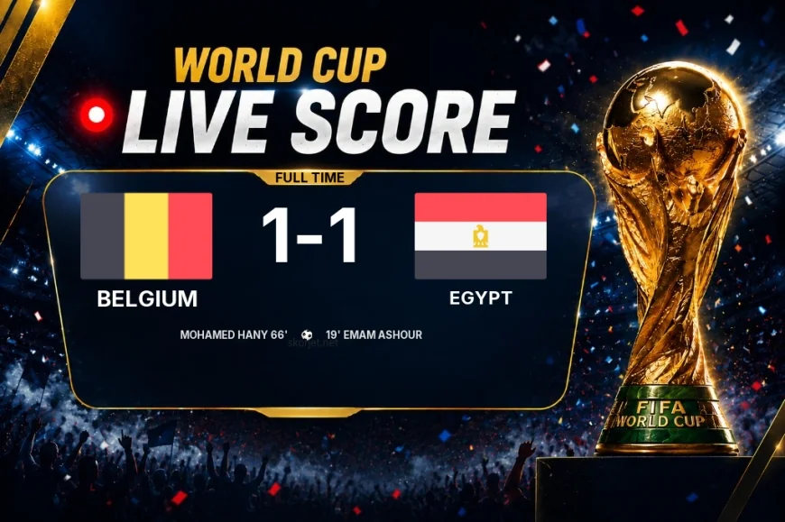 Full-time: Belgium 1-1 Egypt
