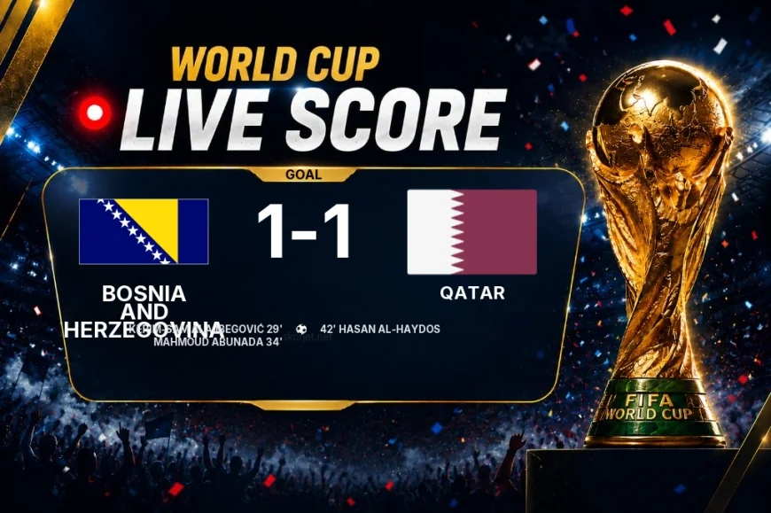 GOAL | Bosnia and Herzegovina 1-1 Qatar — Own goal (34')