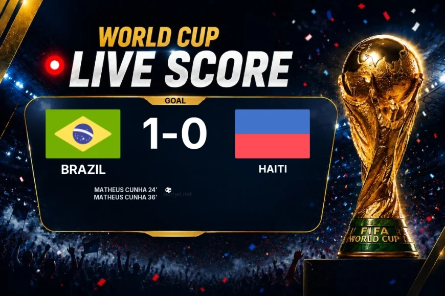 GOAL | Brazil 1-0 Haiti — Matheus Cunha (24')
