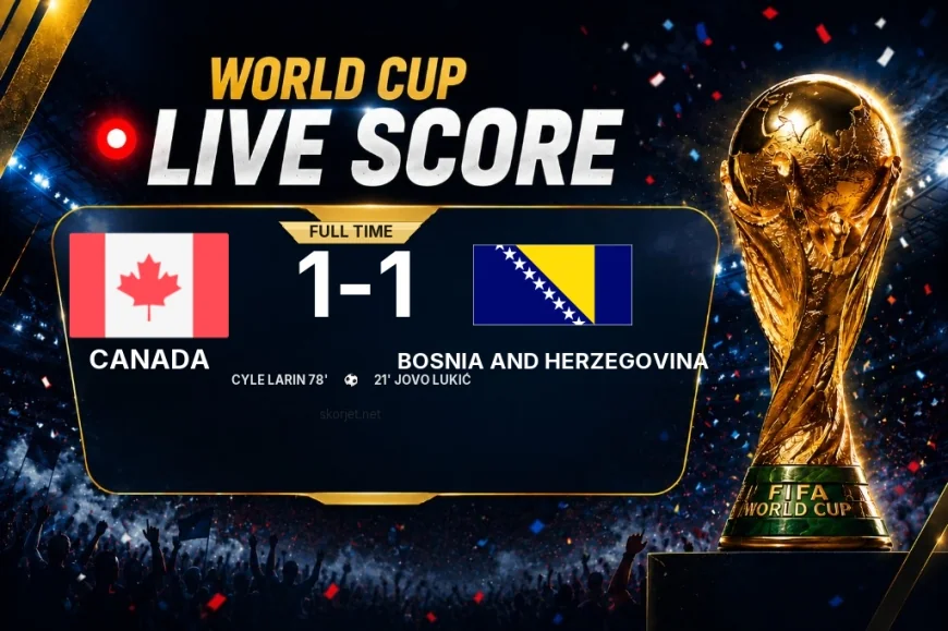 Full-time: Canada 1-1 Bosnia and Herzegovina