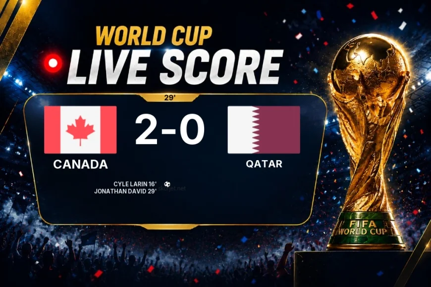 LIVE SCORE - World Cup: Canada 2 - 0 Qatar (Match in progress)