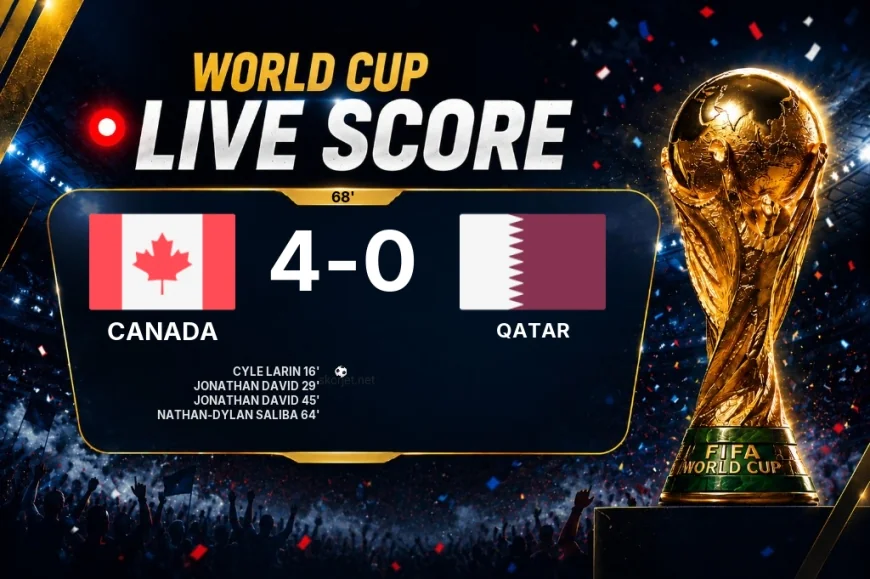 LIVE SCORE - World Cup: Canada 4 - 0 Qatar (Match in progress)