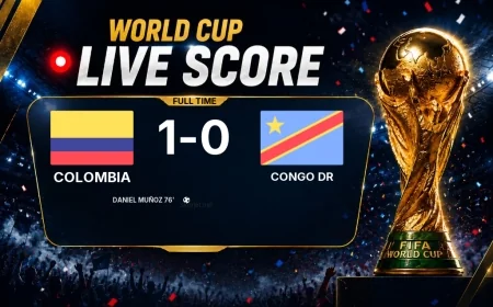 2026 FIFA World Cup | Colombia 1-0 Congo DR result
