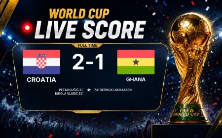 World Cup: Croatia 2-1 Ghana — match report