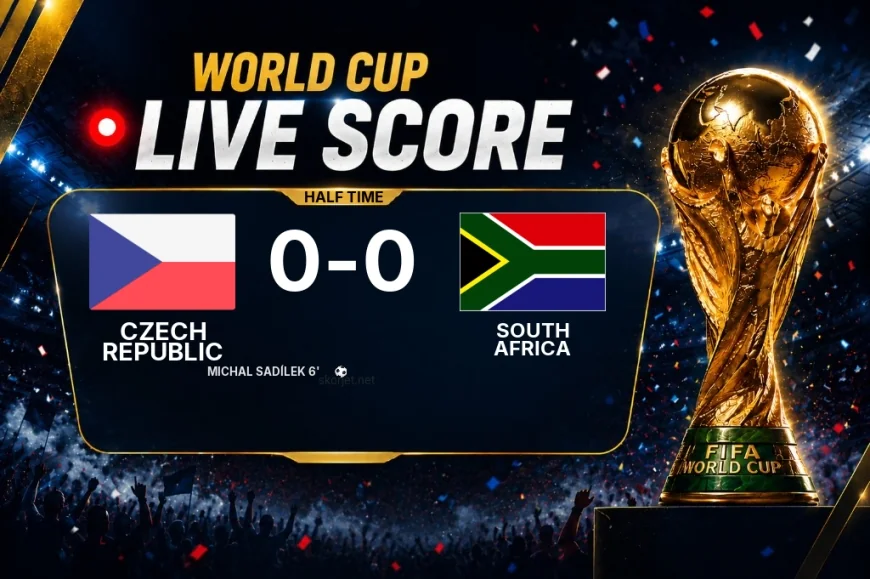 Czech Republic - South Africa half-time score: 1-0