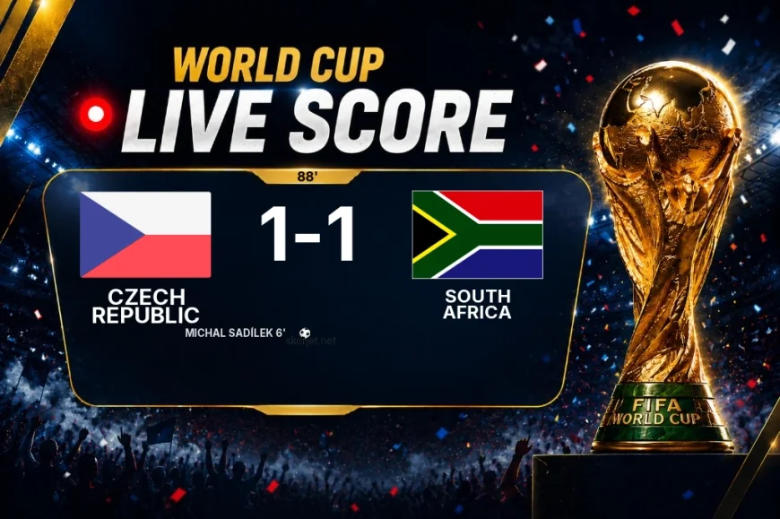 LIVE SCORE - World Cup: Czech Republic 1 - 1 South Africa (Match in progress)