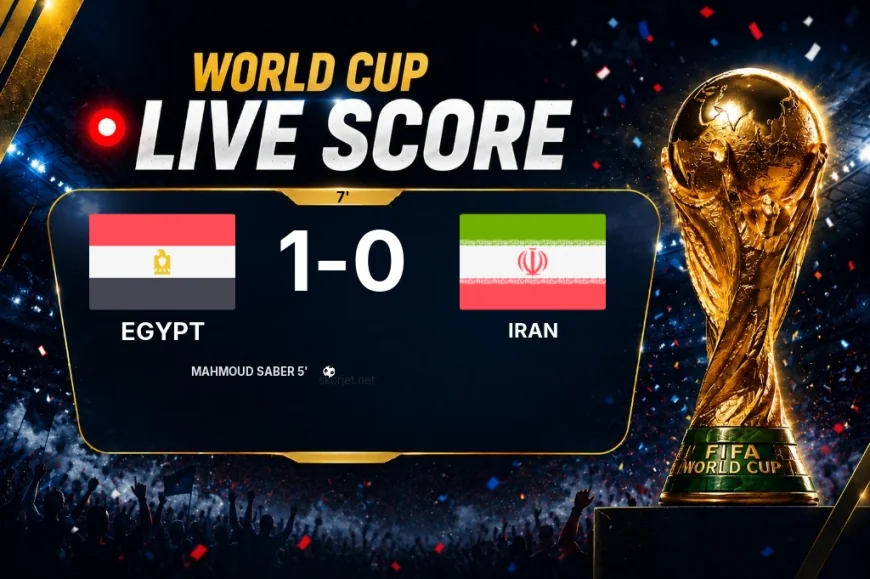 LIVE SCORE - World Cup: Egypt 1 - 0 Iran (Match in progress)