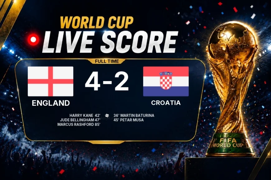 Full-time: England 4-2 Croatia