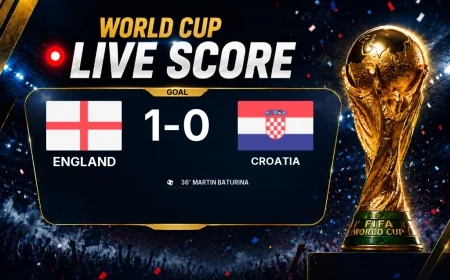 GOAL | England 1-0 Croatia — Harry Kane  (12')