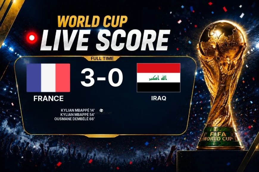 Full-time: France 3-0 Iraq