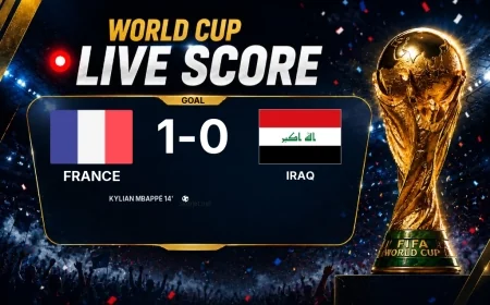 GOAL | France 1-0 Iraq — Kylian Mbappé (14')