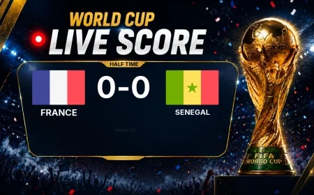 World Cup: France 0-0 Senegal at half-time
