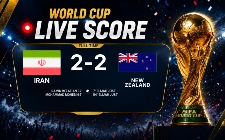 World Cup: Iran 2-2 New Zealand — match report