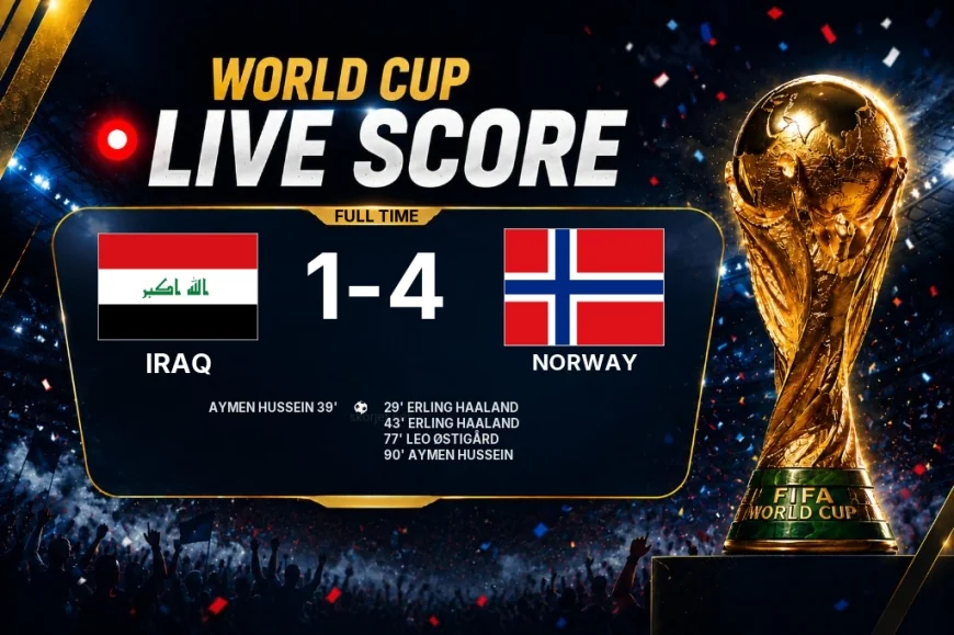 Iraq 1-4 Norway — World Cup full-time score