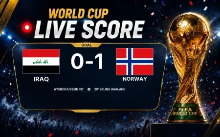 GOAL | Iraq 0-1 Norway — Erling Haaland (29')