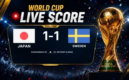 World Cup: Japan 1-1 Sweden — match report
