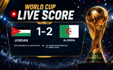 Jordan - Algeria 1-2 | Full-time report