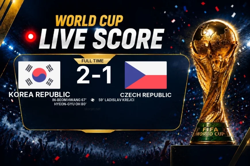 Korea Republic 2-1 Czech Republic — World Cup full-time score