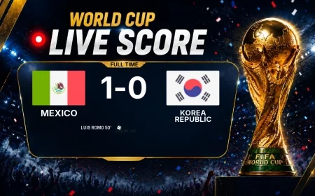 Mexico 1-0 Korea Republic — World Cup full-time score