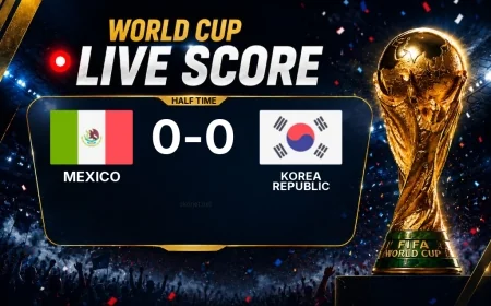 World Cup: Mexico 0-0 Korea Republic at half-time