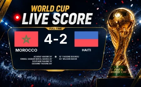 2026 FIFA World Cup | Morocco 4-2 Haiti result
