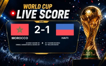 GOAL | Morocco 2-1 Haiti — Wilson Isidor (43')