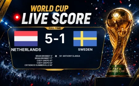 Netherlands - Sweden 5-1 | Full-time report