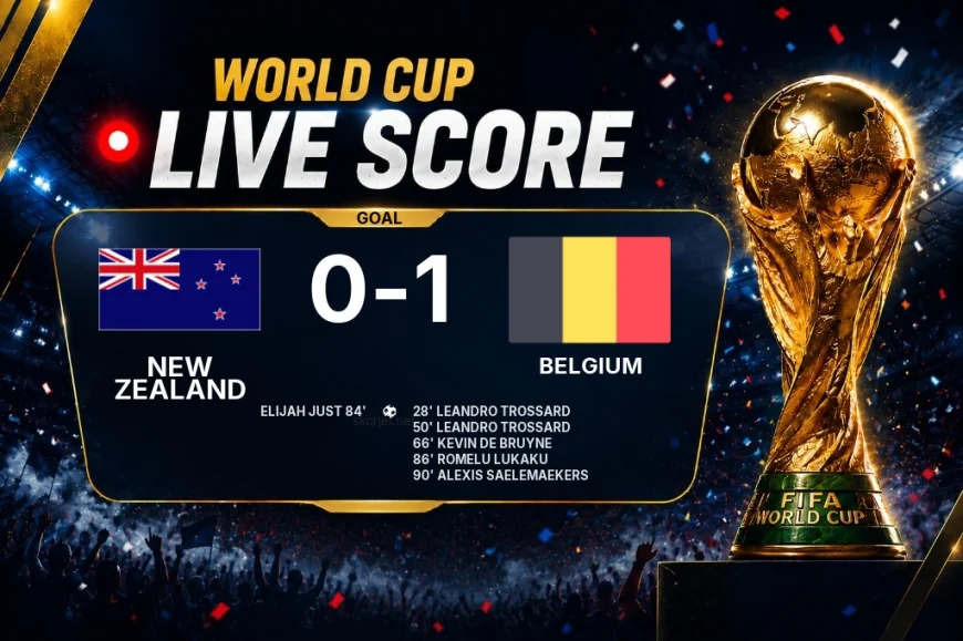 GOAL | New Zealand 0-1 Belgium — Leandro Trossard (28')