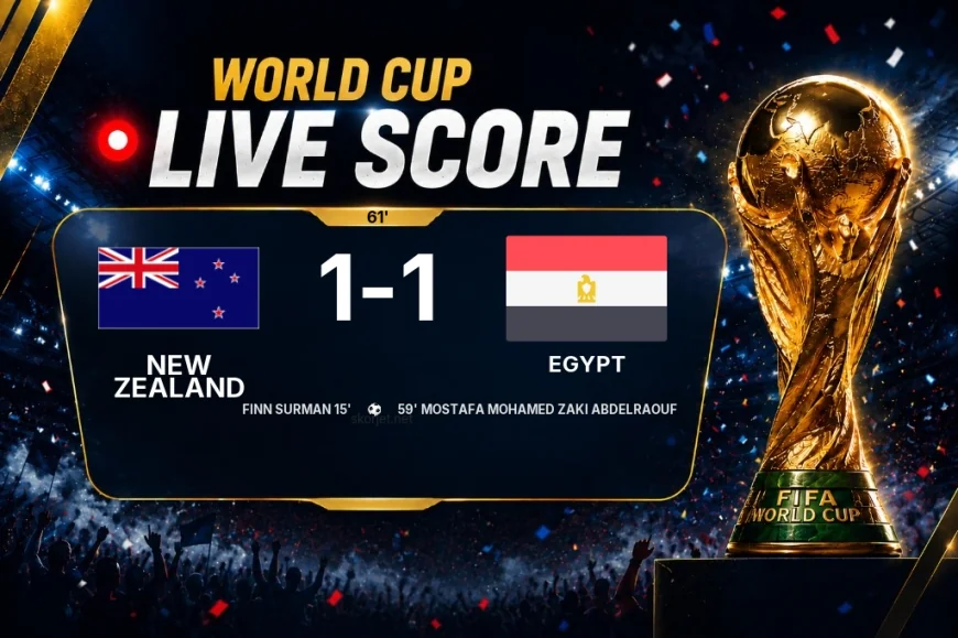 LIVE SCORE - World Cup: New Zealand 1 - 1 Egypt (Match in progress)