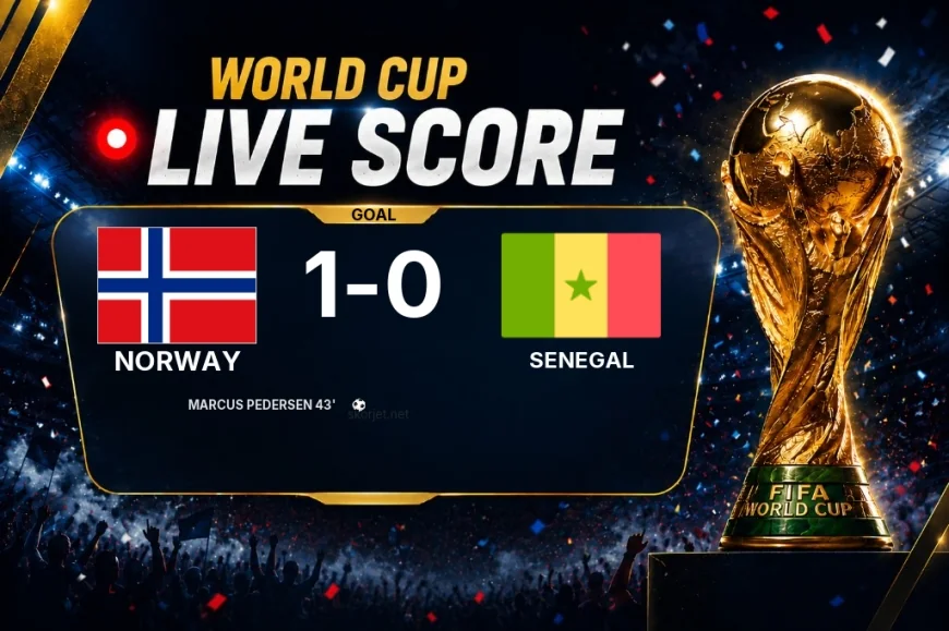 GOAL | Norway 1-0 Senegal — Marcus Pedersen (43')
