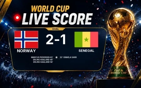 GOAL | Norway 2-1 Senegal — Ismaïla Sarr (53')
