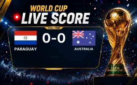 Paraguay 0-0 Australia — World Cup full-time score