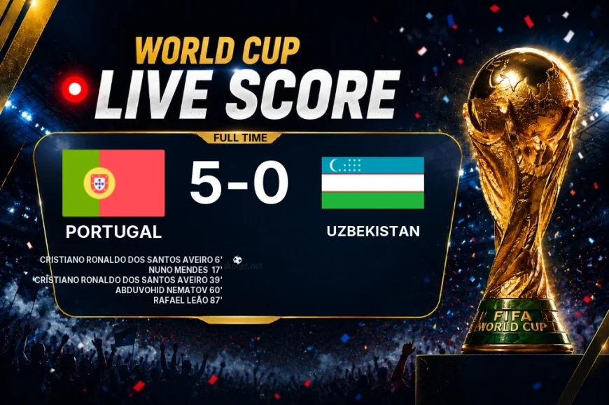 Portugal 5-0 Uzbekistan — World Cup full-time score