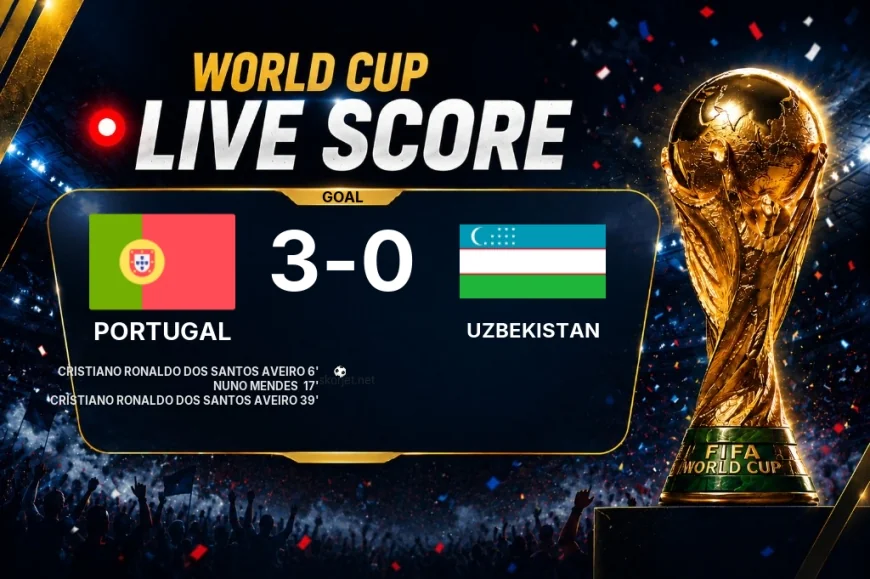 GOAL | Portugal 3-0 Uzbekistan — Cristiano Ronaldo dos Santos Aveiro (39')