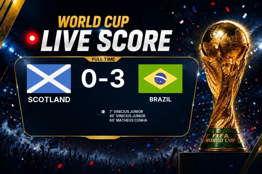 2026 FIFA World Cup | Scotland 0-3 Brazil result