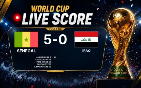 World Cup: Senegal 5-0 Iraq — match report