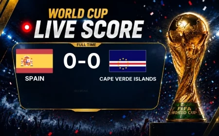 2026 FIFA World Cup | Spain 0-0 Cape Verde Islands result
