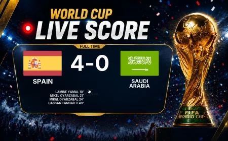2026 FIFA World Cup | Spain 4-0 Saudi Arabia result
