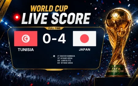 World Cup: Tunisia 0-4 Japan — match report