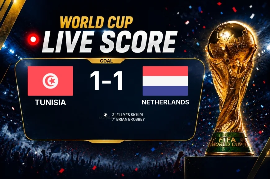 GOAL | Tunisia 1-1 Netherlands — Brian Brobbey (7')
