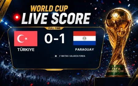 Türkiye 0-1 Paraguay — World Cup full-time score