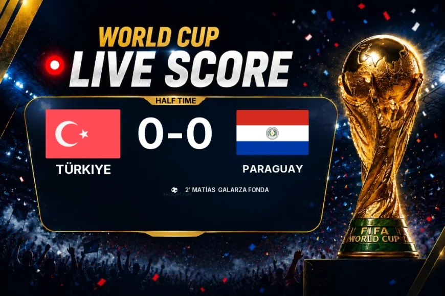 World Cup: Türkiye 0-1 Paraguay at half-time