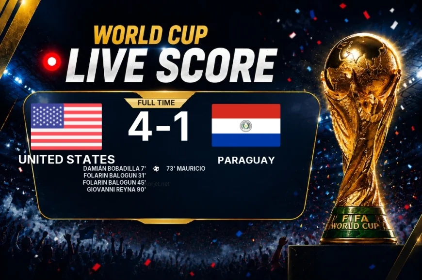 United States 4-1 Paraguay — World Cup full-time score
